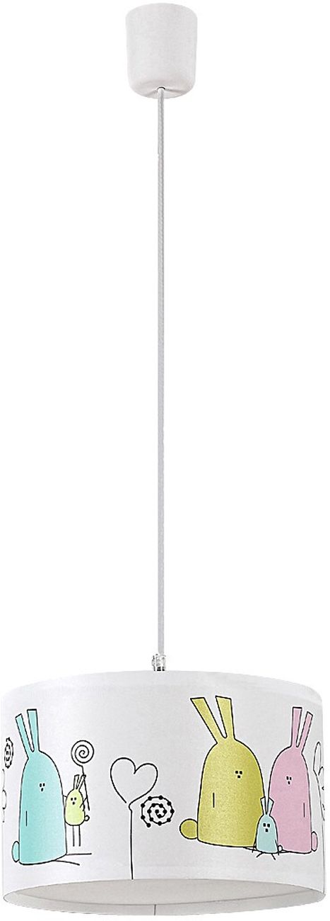 Rabalux Flappy lampada sospesa 1x40 W bianco-multicolore 72166