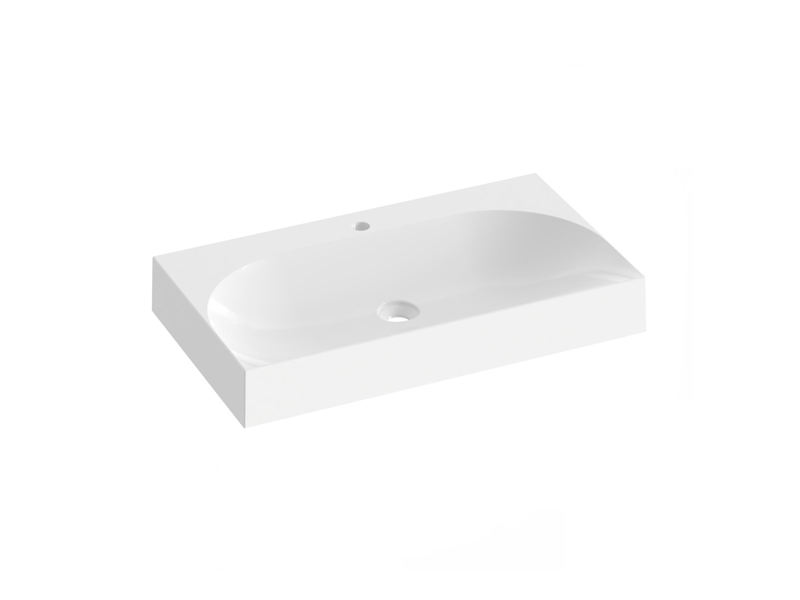 Ravak Lite lavabo 80x45 cm rettangolare da mobile bianco XJX01280005