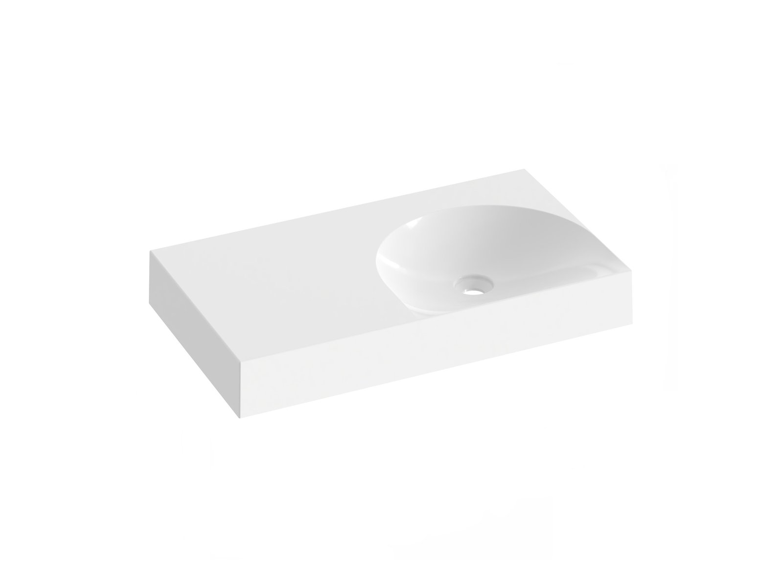 Ravak Lite lavabo 80x45 cm rettangolare da mobile bianco XJXL1380000