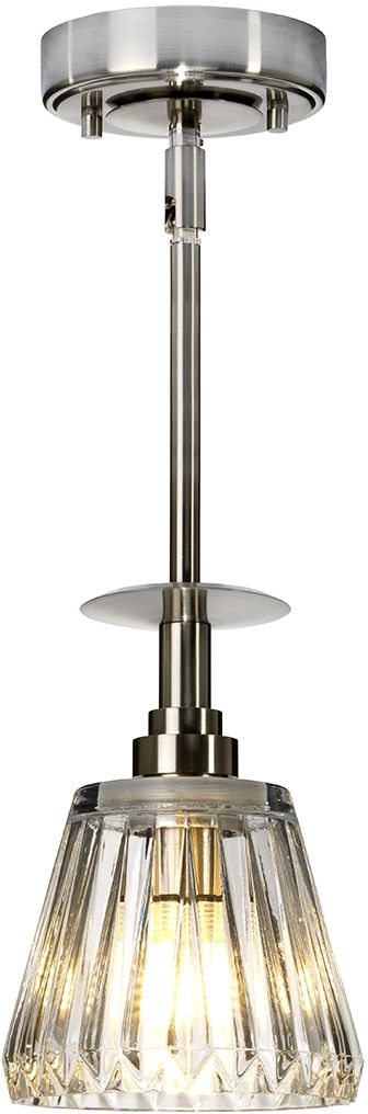 Elstead Lighting Agatha lampada sospesa 1x3 W nichel BATH-AGATHA1P-BN