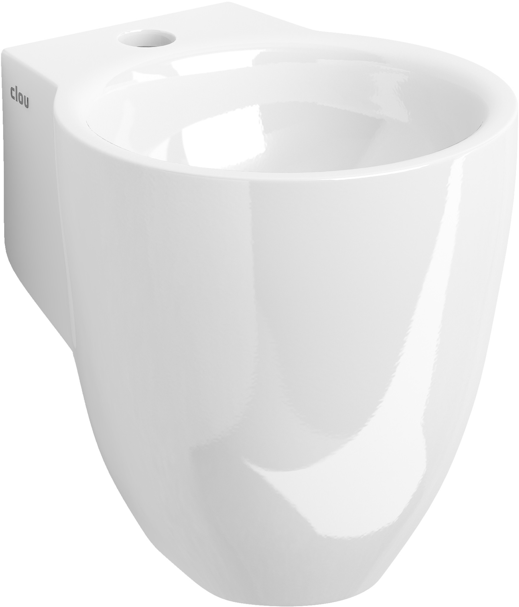 Clou Flush lavabo 31.5x27 cm rotonda a parete bianco CL/03.03060