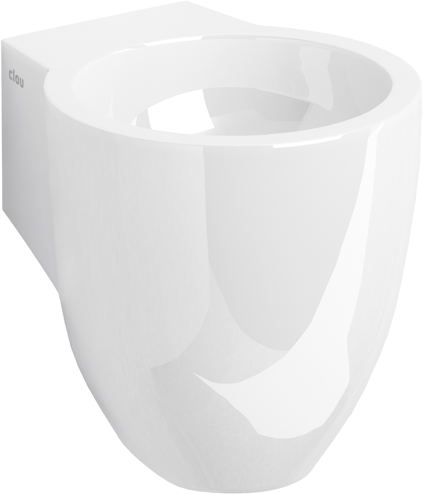 Clou Flush lavabo 31.5x27 cm rotonda a parete bianco CL/03.08061