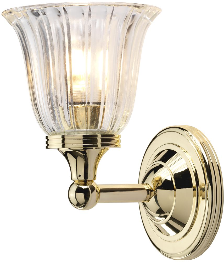 Elstead Lighting Austen lampada da parete 1x3 W ottone BATH-AUSTEN1-PB