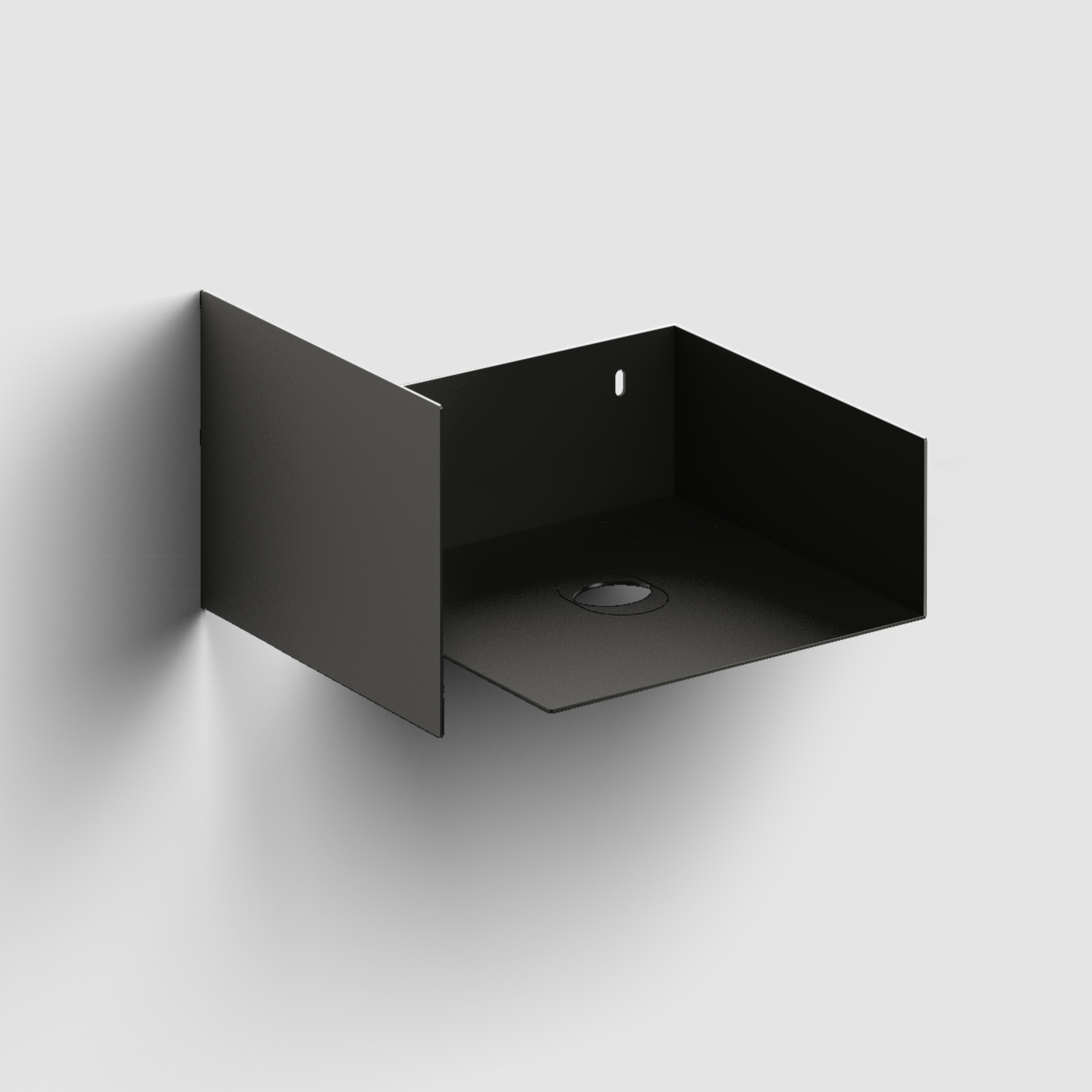 Clou Flush consolle 36.5x27x20.5 cm sottolavabo sospeso nero CL/07.36.010.21