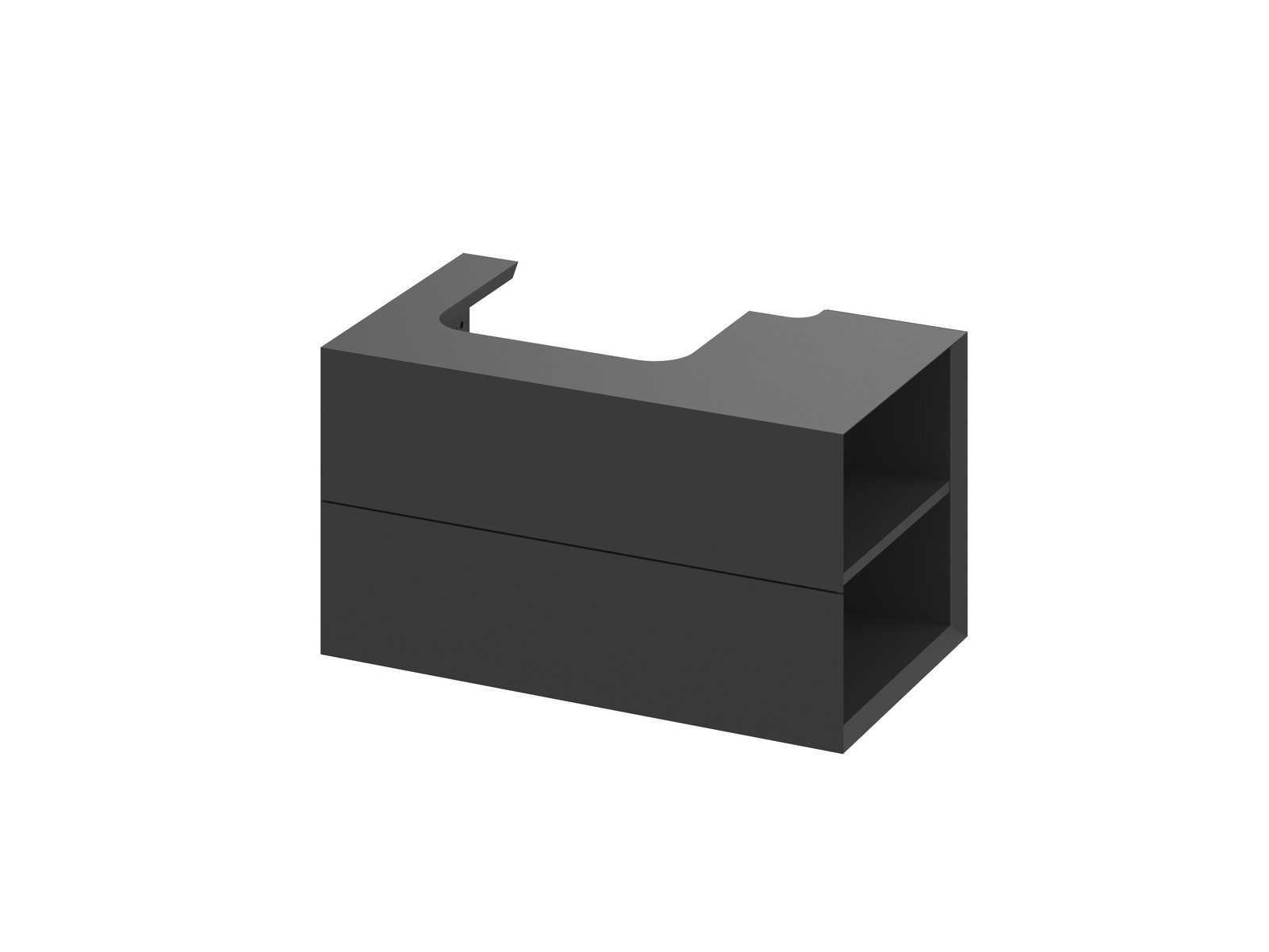 Ravak Lite armadietto 80x45x43 cm sottolavabo sospeso nero X000001886