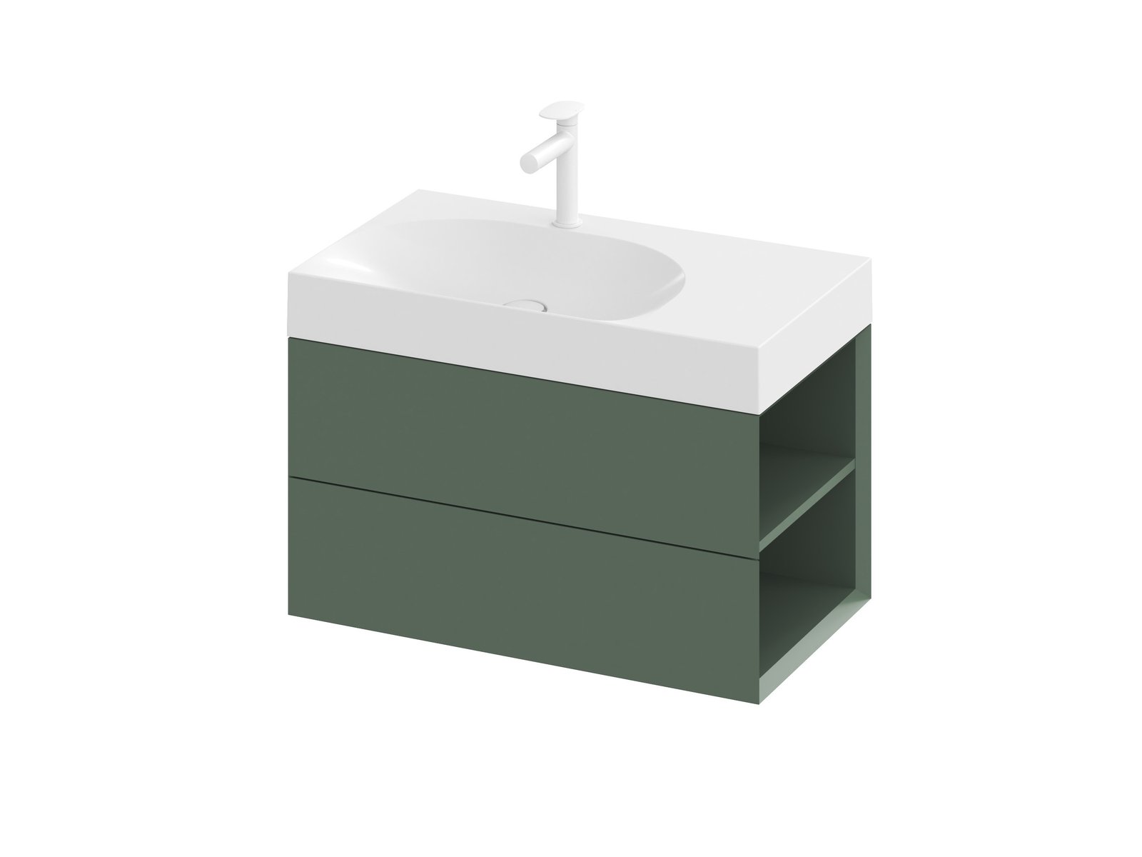 Ravak Lite armadietto 80x45x43 cm sottolavabo sospeso verde X000001888