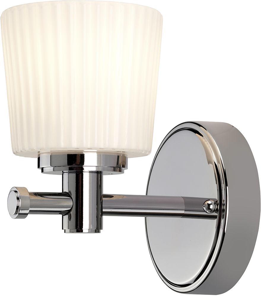 Elstead Lighting Binstead lampada da parete 1x3 W cromo BATH-BN1