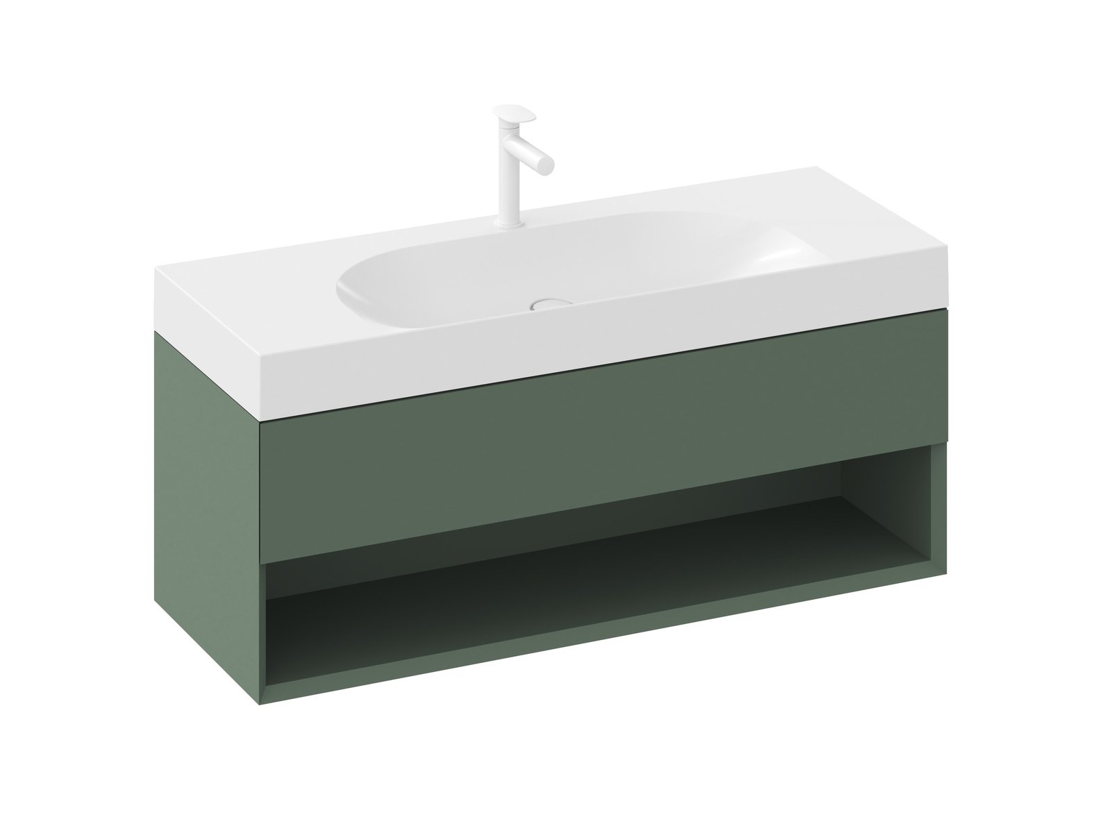 Ravak Lite armadietto 120x45x43 cm sottolavabo sospeso verde X000001870