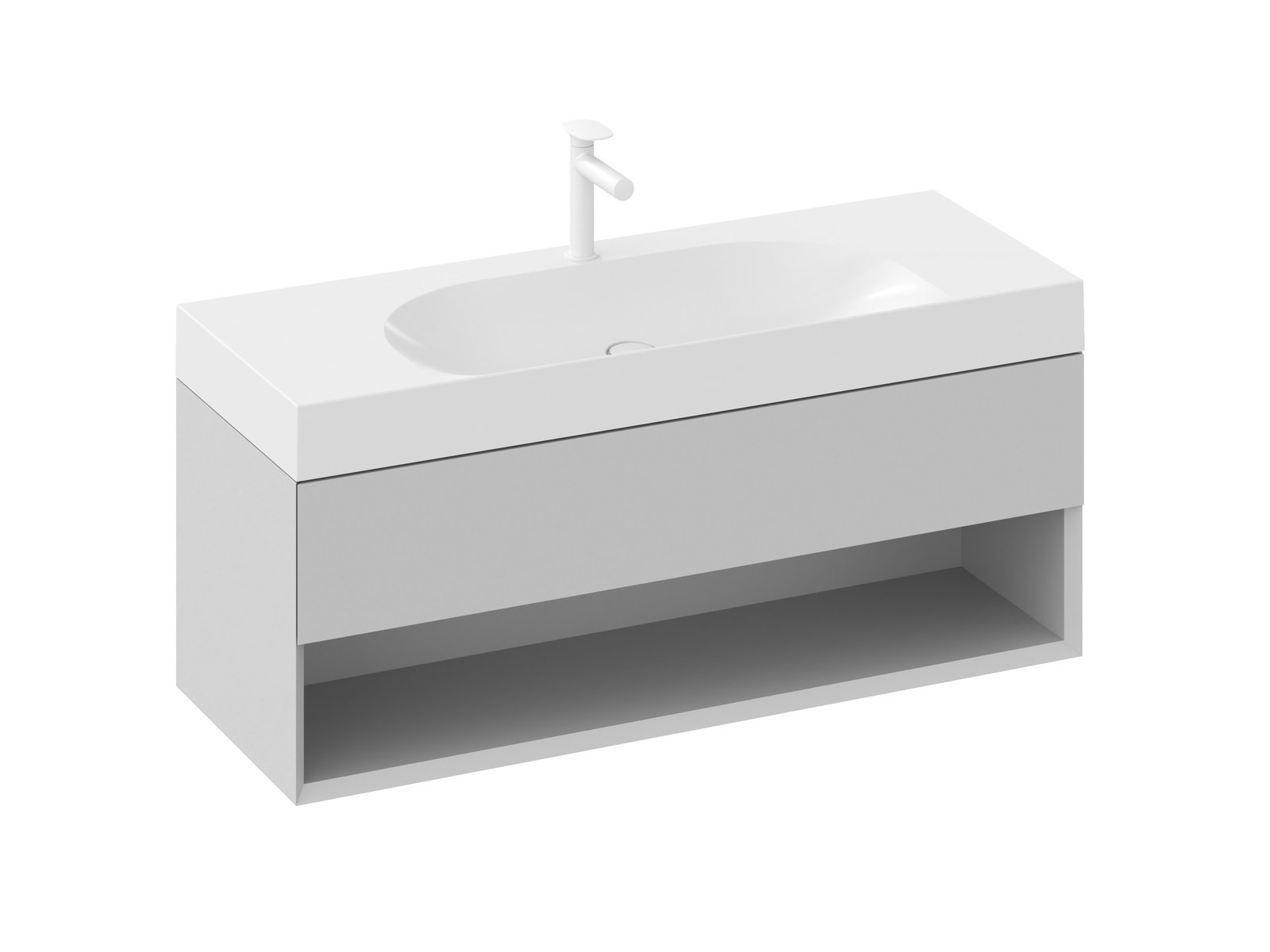 Ravak Lite armadietto 120x45x43 cm sottolavabo sospeso grigio X000001871