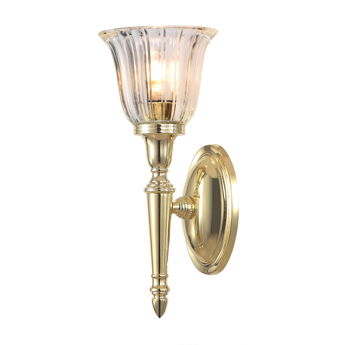 Elstead Lighting Dryden lampada da parete 1x3 W ottone BATH-DRYDEN1-PB