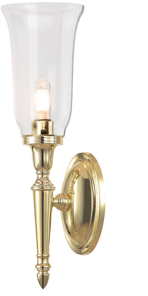 Elstead Lighting Dryden lampada da parete 1x3 W ottone BATH-DRYDEN2-PB