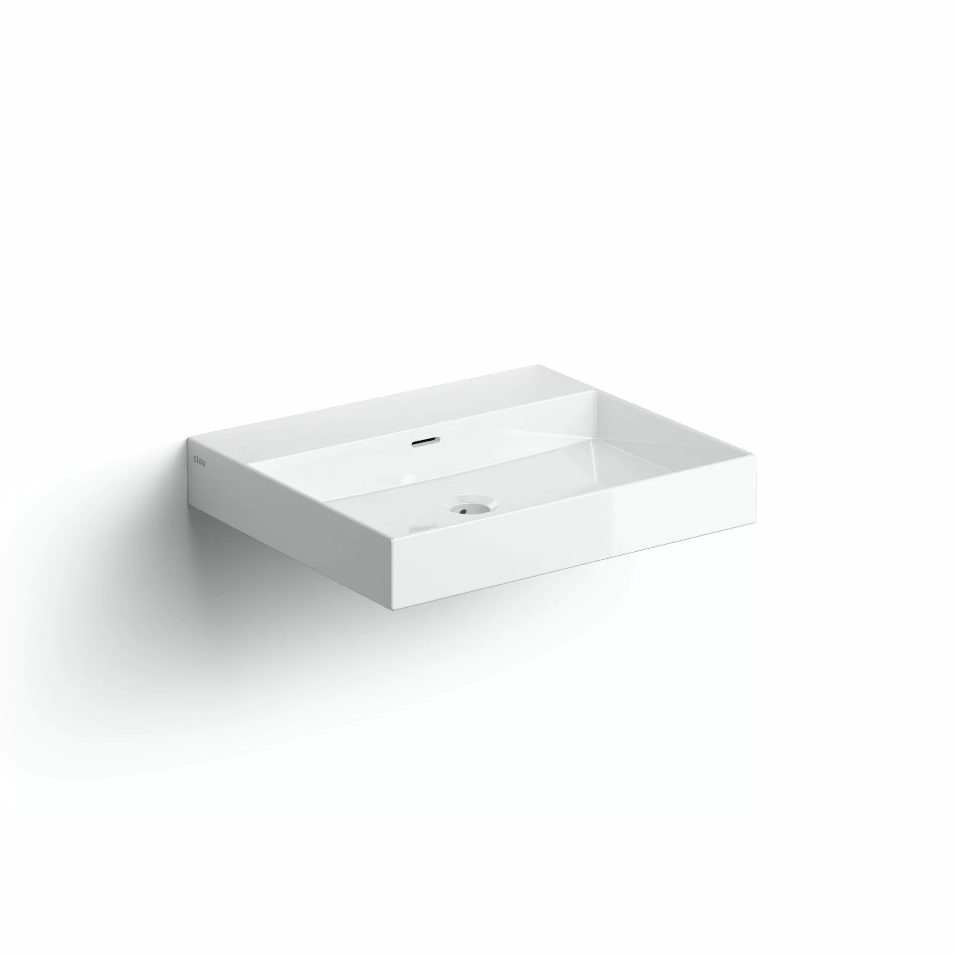 Clou New Wash Me lavabo 50x42 cm rettangolare a parete-da appoggio bianco CL/02.01430
