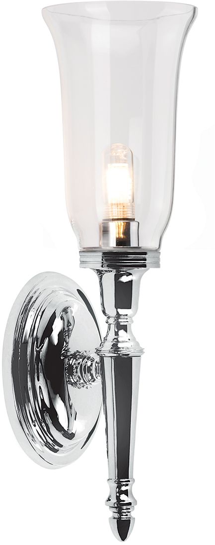 Elstead Lighting Dryden lampada da parete 1x3 W cromo BATH-DRYDEN2-PC