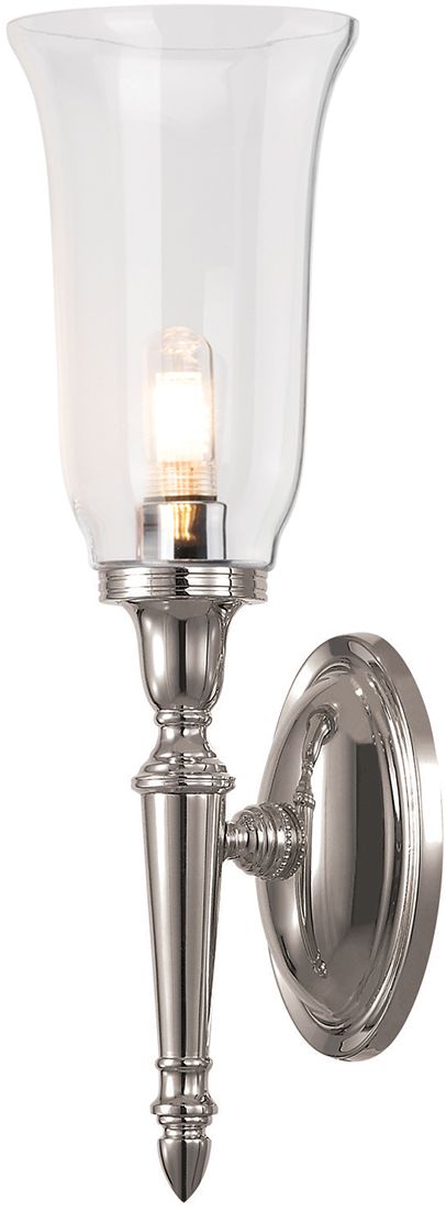 Elstead Lighting Dryden lampada da parete 1x3 W nichel BATH-DRYDEN2-PN