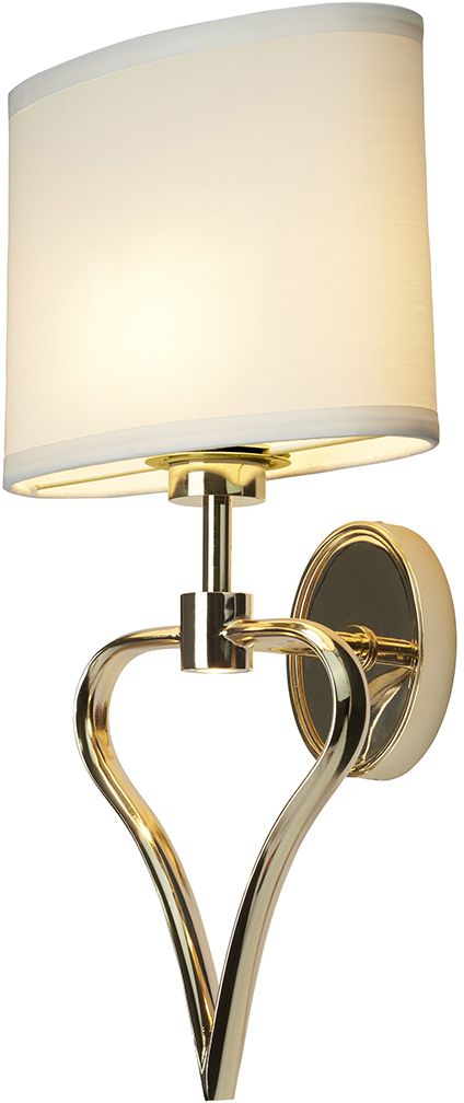 Elstead Lighting Falmouth lampada da parete 2x3 W bianco-oro BATH-FALMOUTH-FG