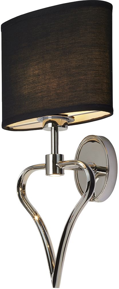 Elstead Lighting Falmouth lampada da parete 2x3 W nero-cromo BATH-FALMOUTH-PC