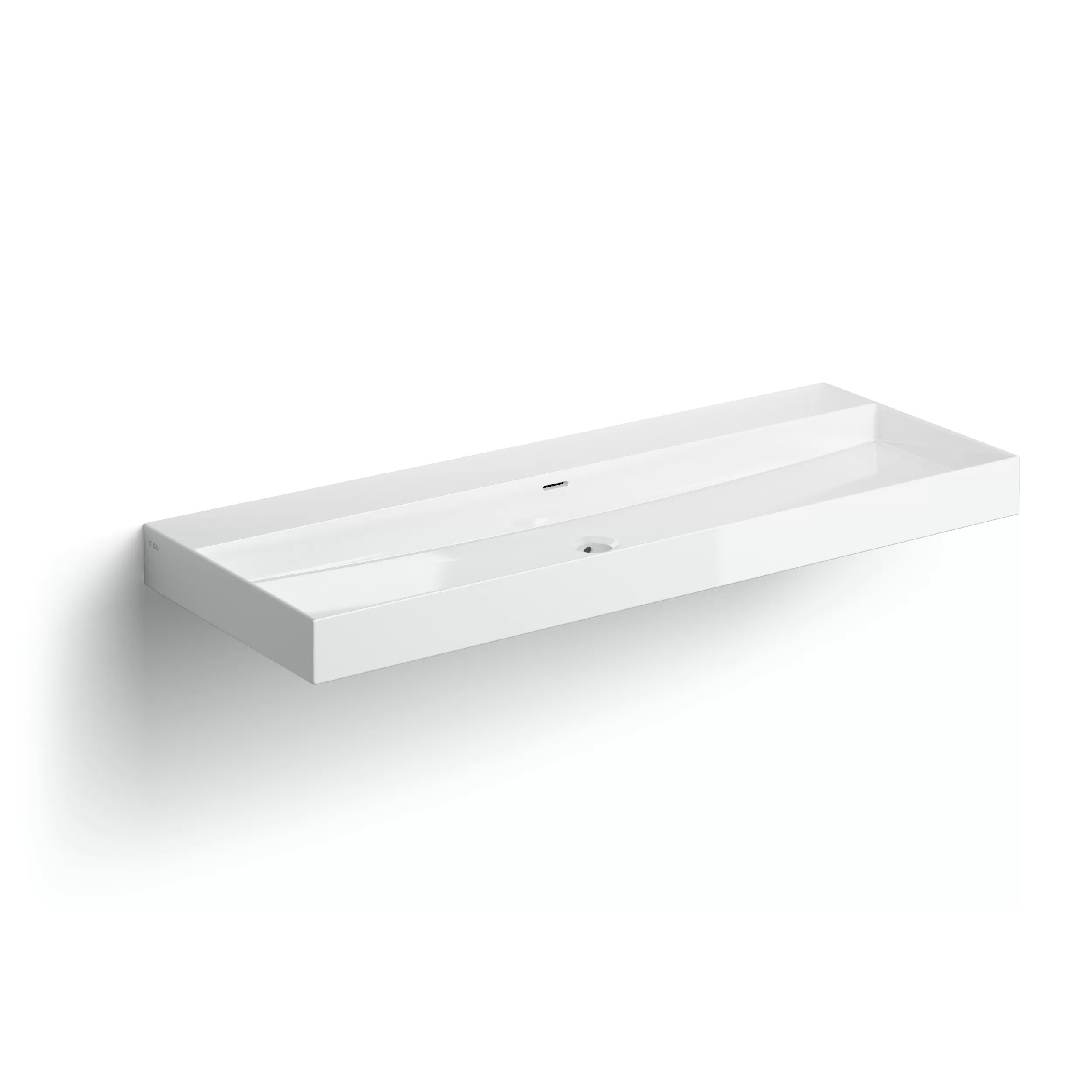 Clou New Wash Me lavabo 110x42 cm rettangolare a parete-da appoggio bianco CL/02.01438