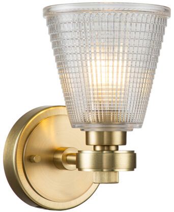 Elstead Lighting Gunnislake lampada da parete 1x3 W ottone BATH-GUNNIS1-BB