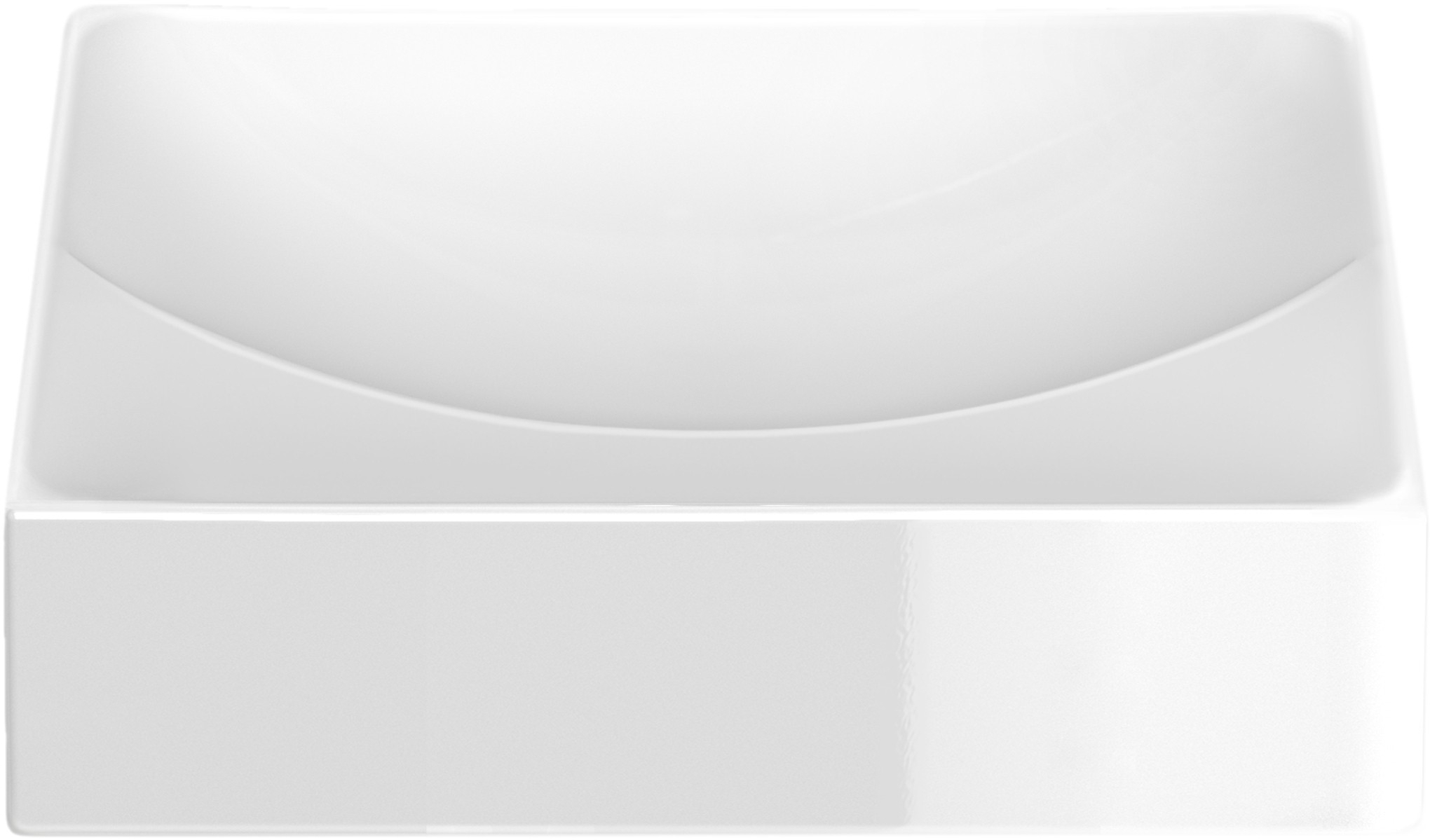 Clou Vale lavabo 28x19 cm rettangolare a parete-da appoggio bianco lucida CL/03.03160