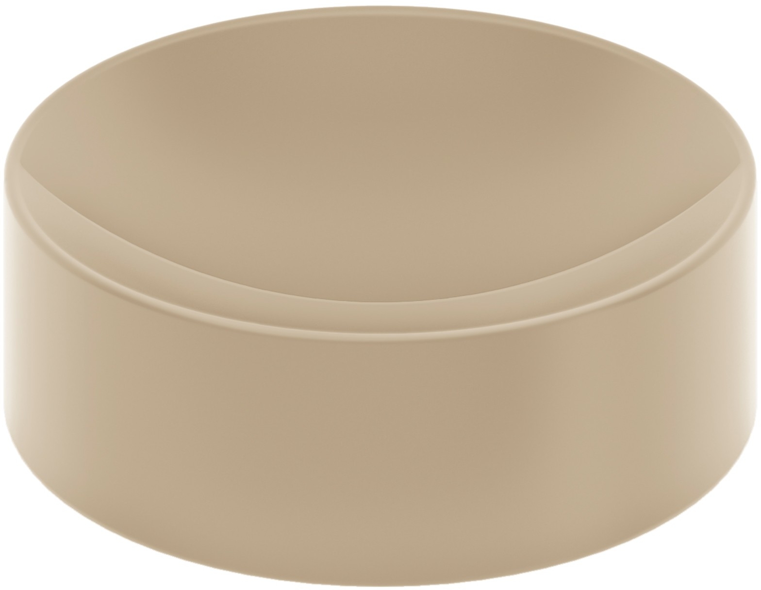 Clou Vale lavabo 22x22 cm rotonda da appoggio marrone/beige opaca CL/03.34164