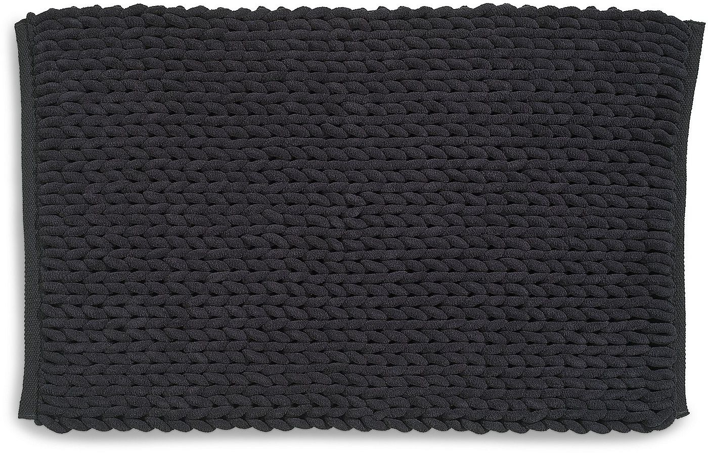 Kela Marie tappetino da bagno 100x60 cm rettangolare nero KE-23776