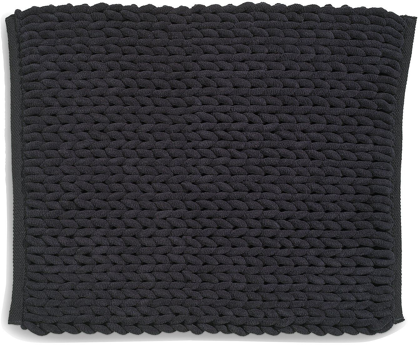 Kela Marie tappetino da bagno 65x55 cm rettangolare nero KE-23777