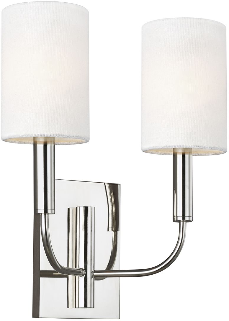 Elstead Lighting Brianna lampada da parete 2x60 W nichel FE-BRIANNA2-PN