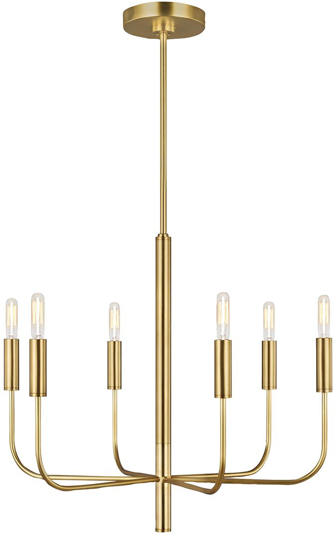 Elstead Lighting Brianna lampada sospesa 6x60 W ottone FE-BRIANNA6-BB