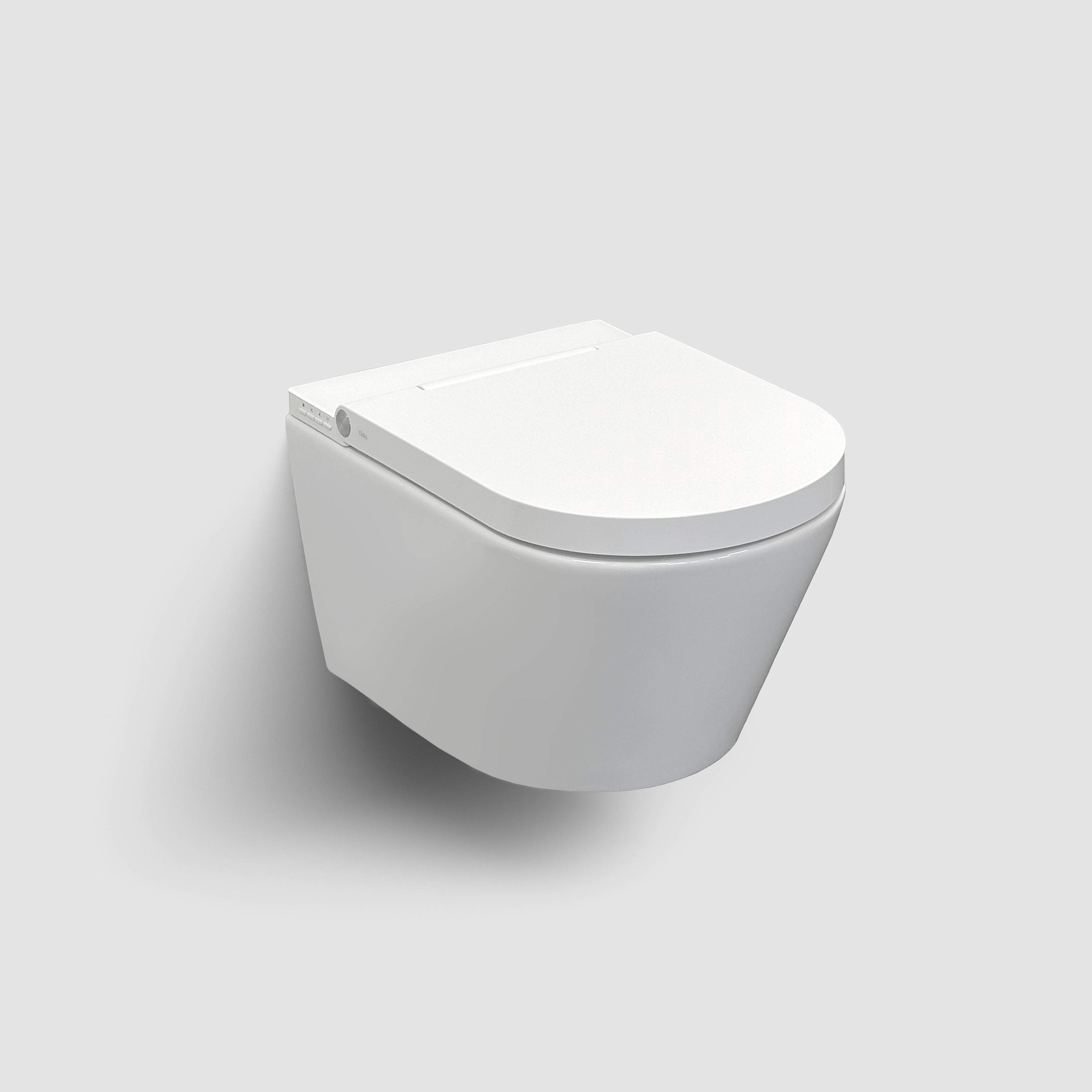 Clou Clever vaso con sedile bidet sospeso senza brida con scarico a vortice bianco CL/04.05020