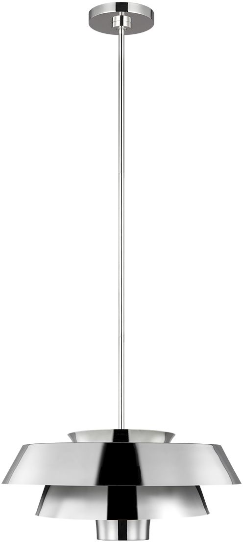 Elstead Lighting Brisbin lampada sospesa 1x60 W nichel FE-BRISBIN-PN