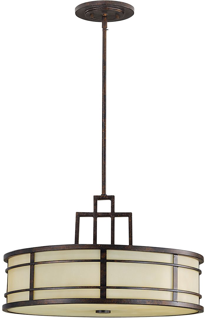 Elstead Lighting Fusion lampada sospesa 1x60 W marrone FE-FUSION-P-L