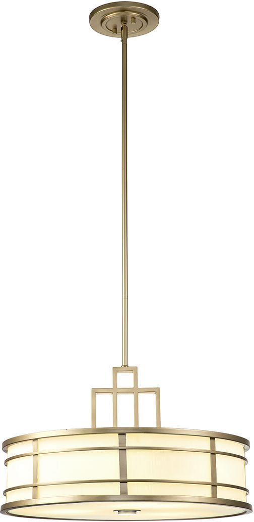 Elstead Lighting Fusion lampada sospesa 1x60 W ottone FE-FUSION-P-L-PNBR