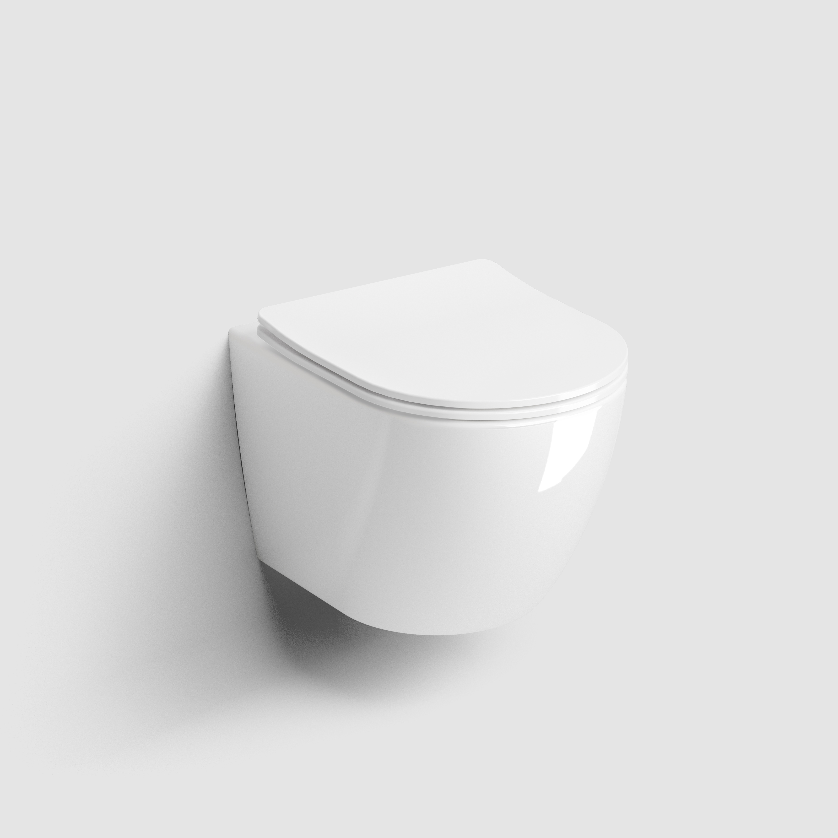 Clou InBe vaso wc con copriwater a discesa lenta sospeso senza brida bianco lucida IB/04.01221.02