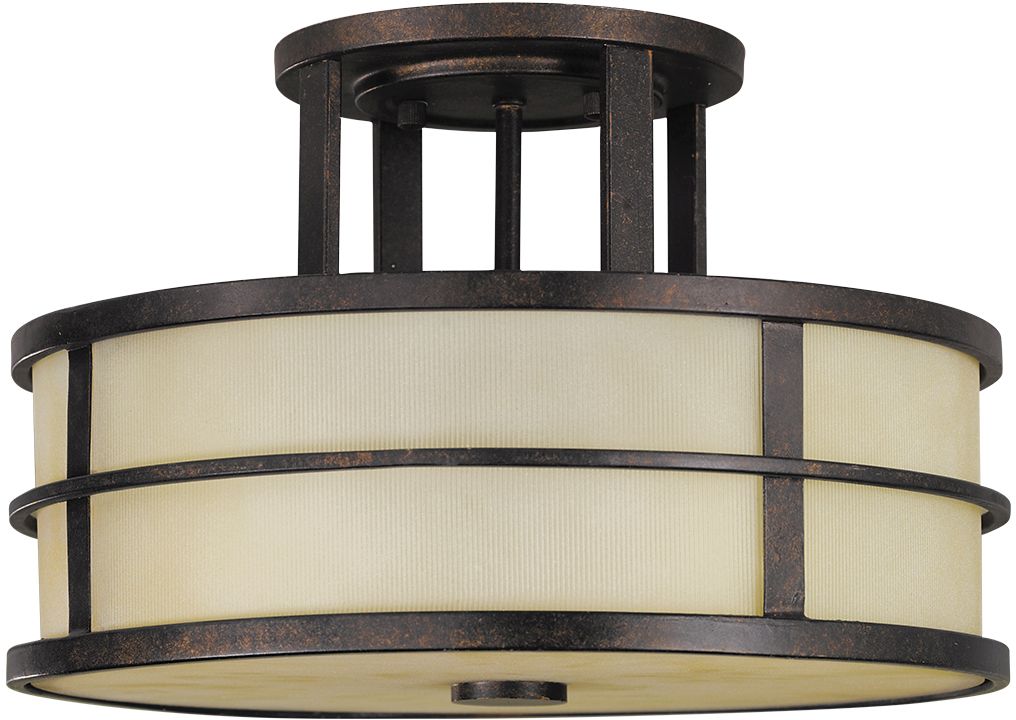 Elstead Lighting Fusion lampada da soffitto 3x60 W marrone FE-FUSION-SF
