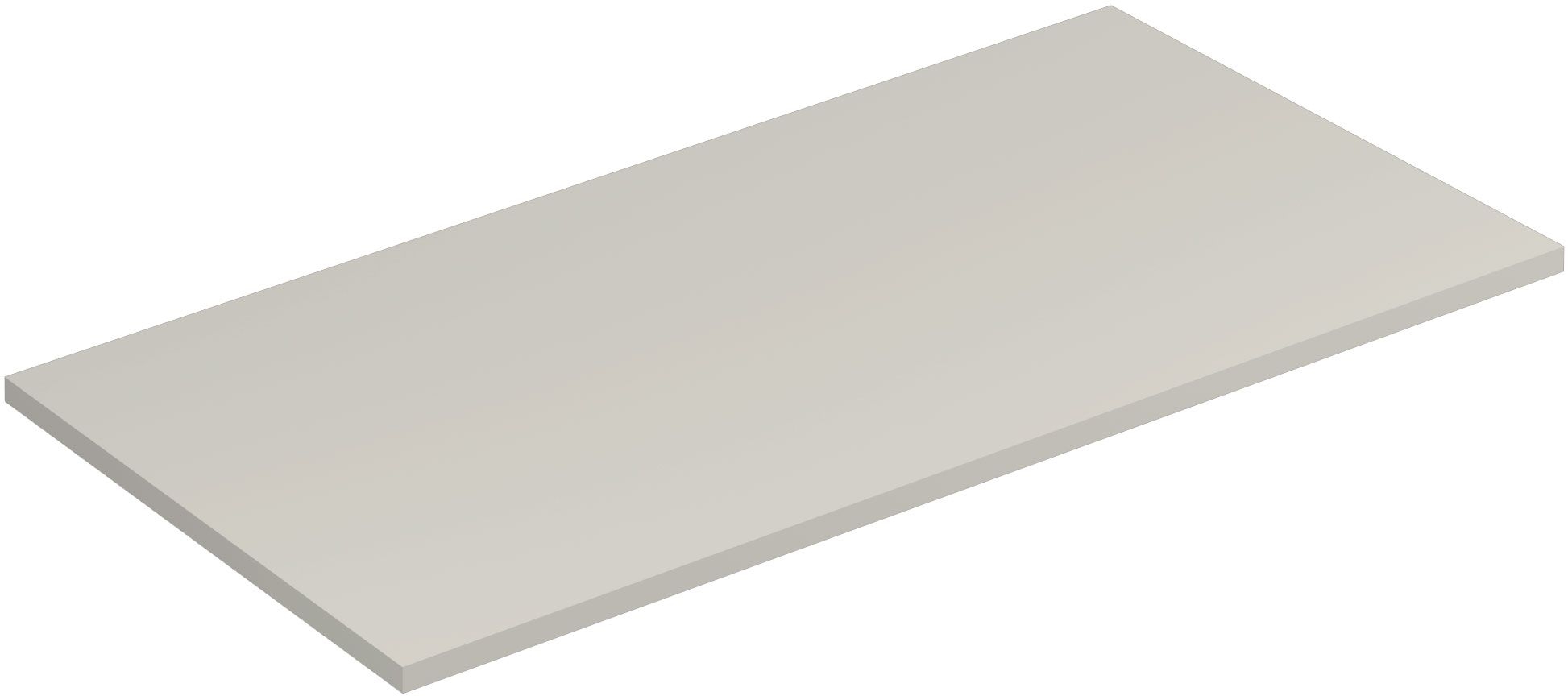 Kludi Icos piano sopra armadietto 100x50 cm grigio 50T100O2