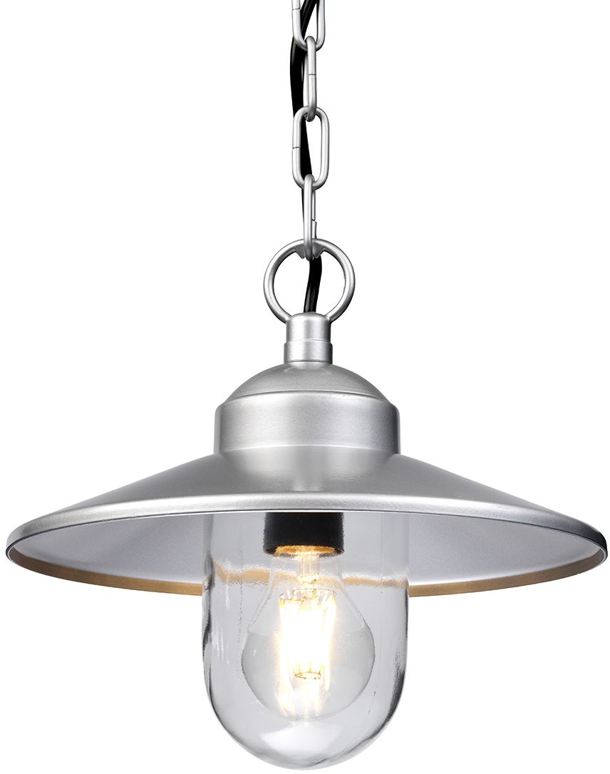 Elstead Lighting Klampenborg lampada sospesa 1x60 W argento KLAMPENBORG8