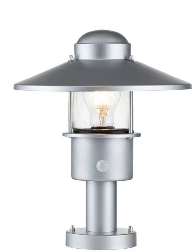 Elstead Lighting Klampenborg lampada da terra per esterni 1x60 W argento KLAMPENBORG-PED-SIL