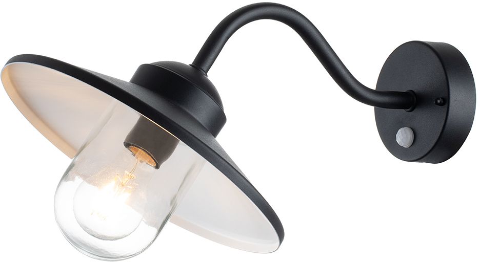 Elstead Lighting Klampenborg lampada da parete per esterni 1x60 W nero KLAMPENBORG-PIR-BK