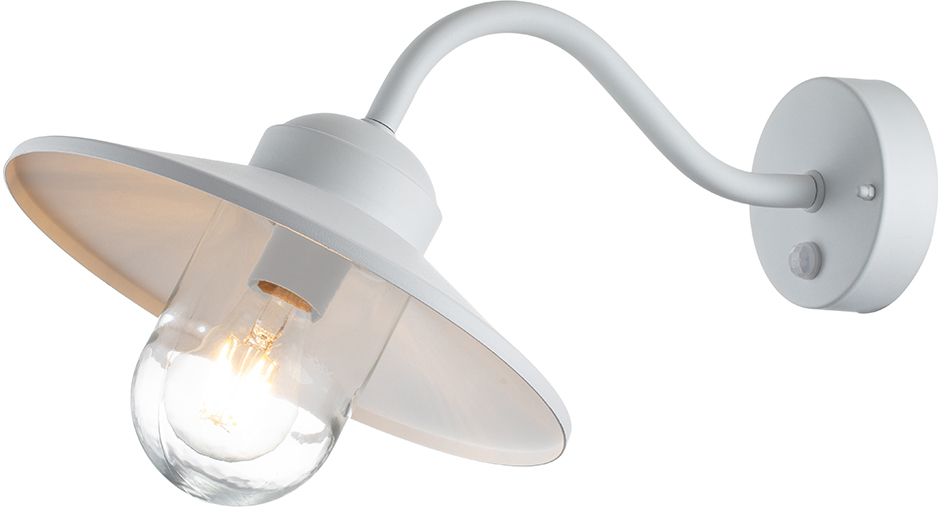Elstead Lighting Klampenborg lampada da parete per esterni 1x60 W bianco KLAMPENBORG-PIR-WHT