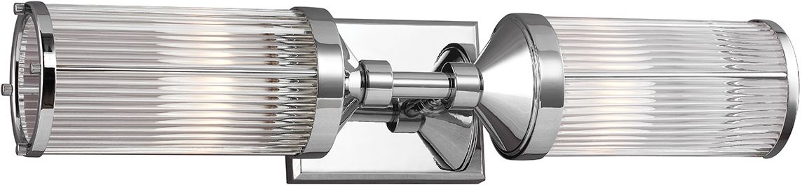 Elstead Lighting Paulson lampada da parete 2x3 W cromo FE-PAULSON2