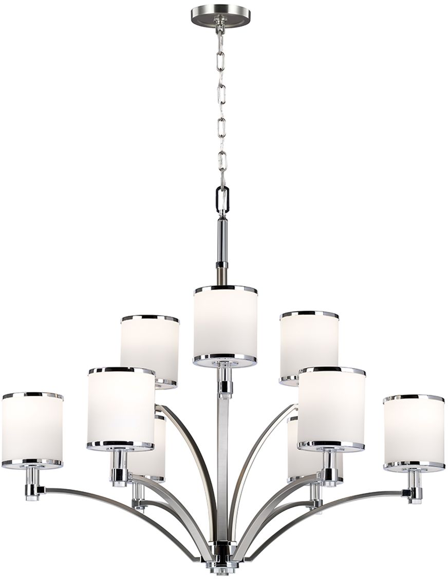 Elstead Lighting Prospect Park lampada sospesa x60 W cromo-nichel FE-PROSPECT-PARK9