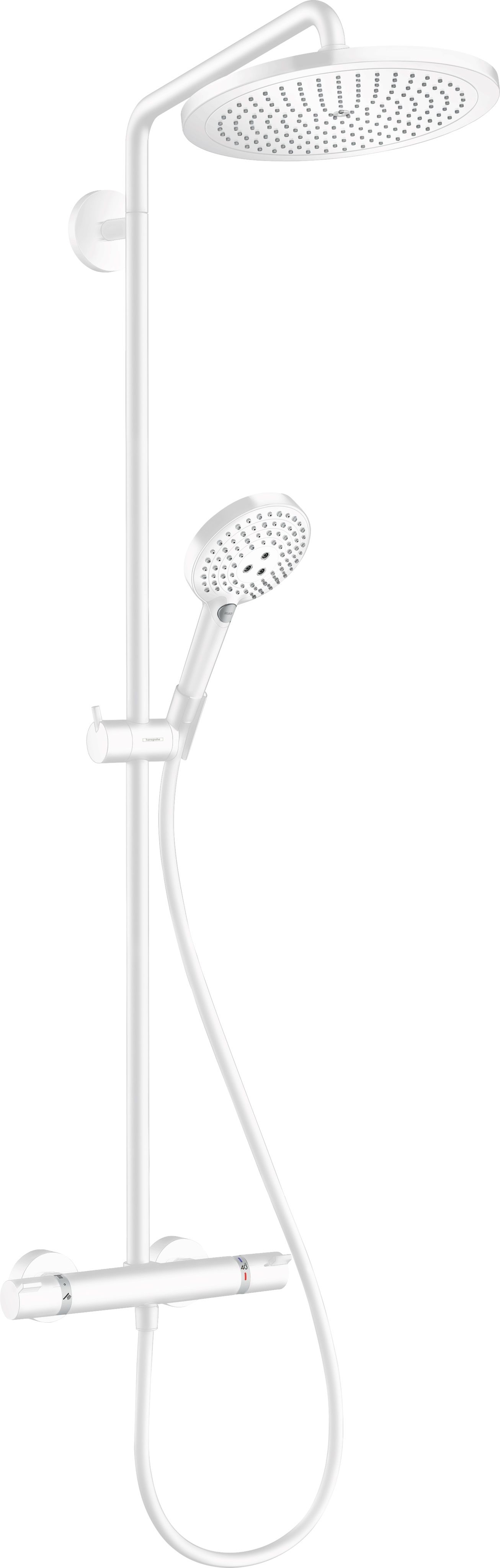 Hansgrohe Croma Select S set doccia a parete con termostato con soffione bianco 26890700