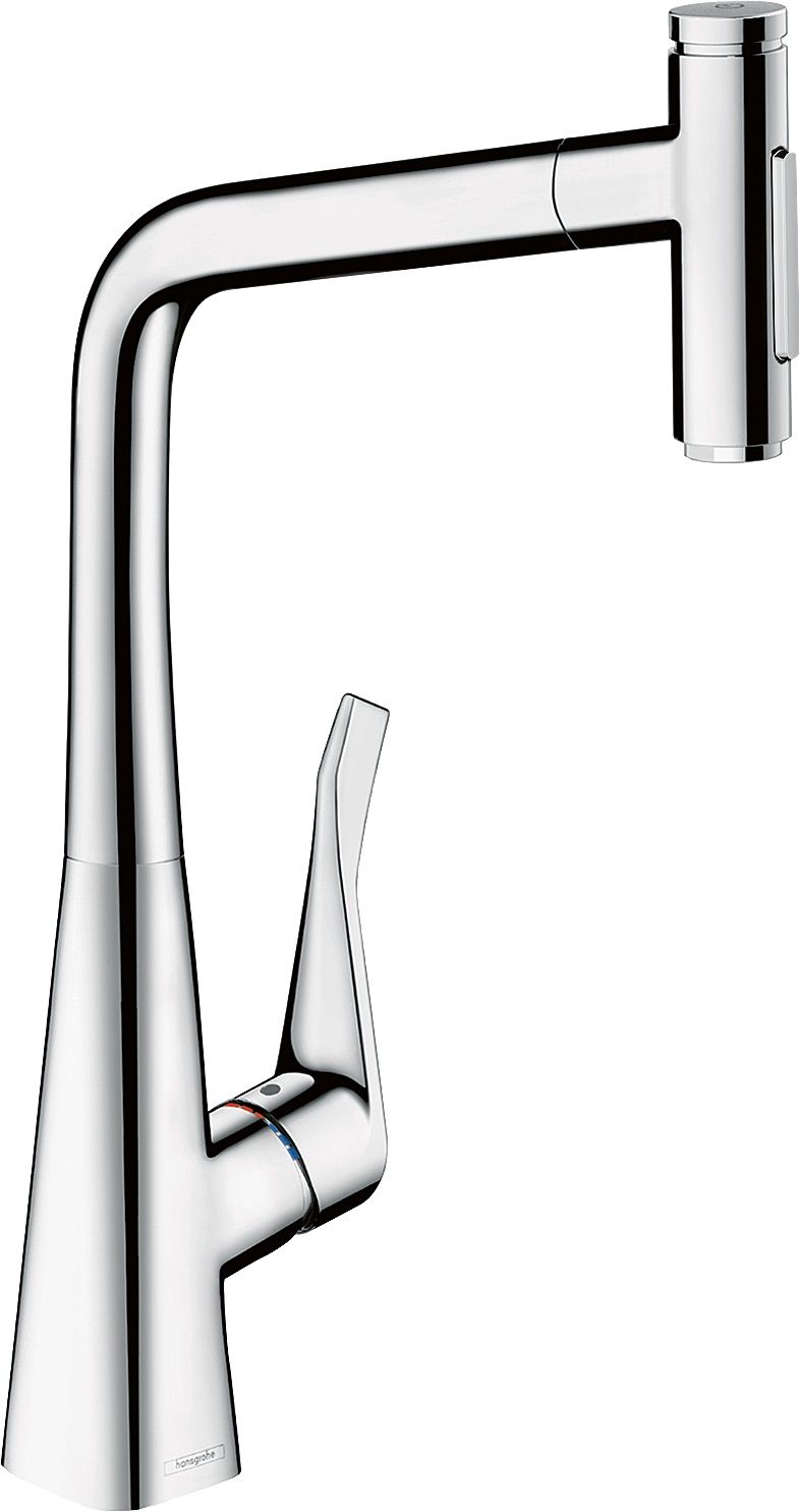 Hansgrohe Metris Select M71 rubinetto da cucina verticale cromo 73820000