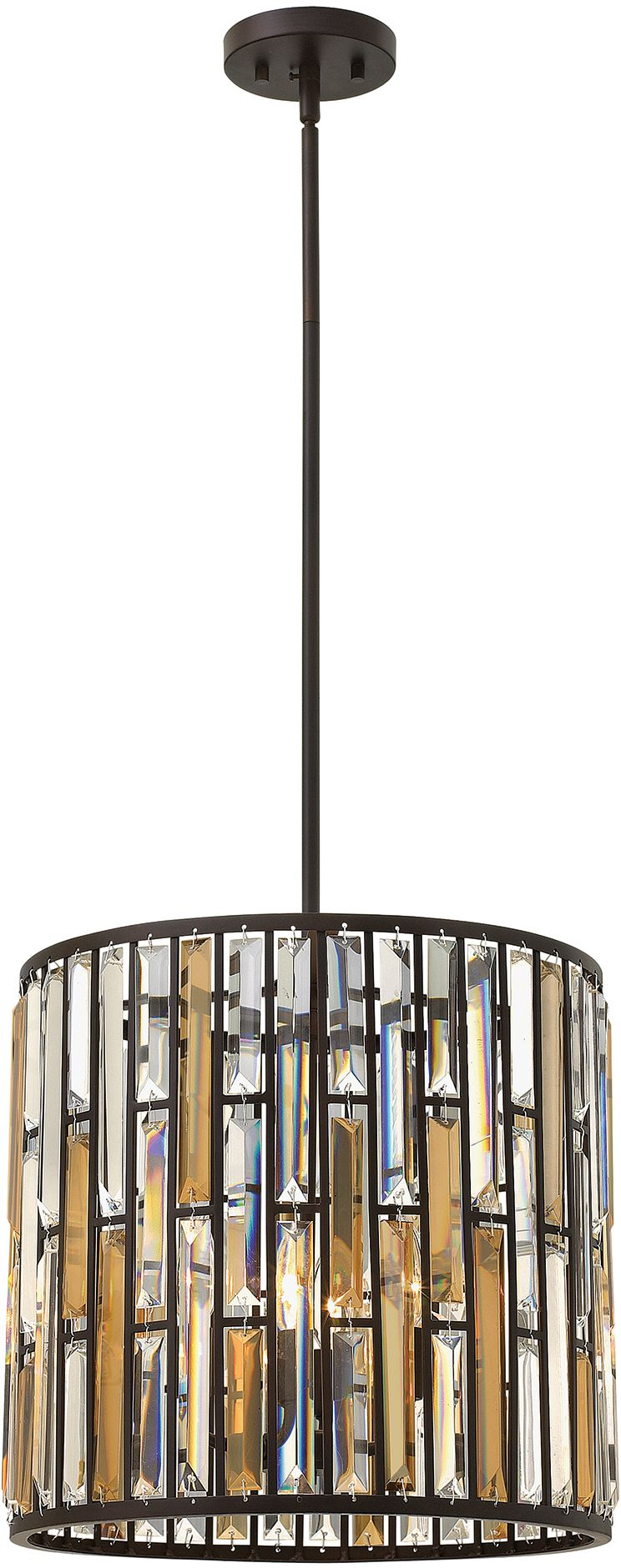 Elstead Lighting Gemma lampada sospesa 3x60 W marrone HK-GEMMA-P-B-VBZ