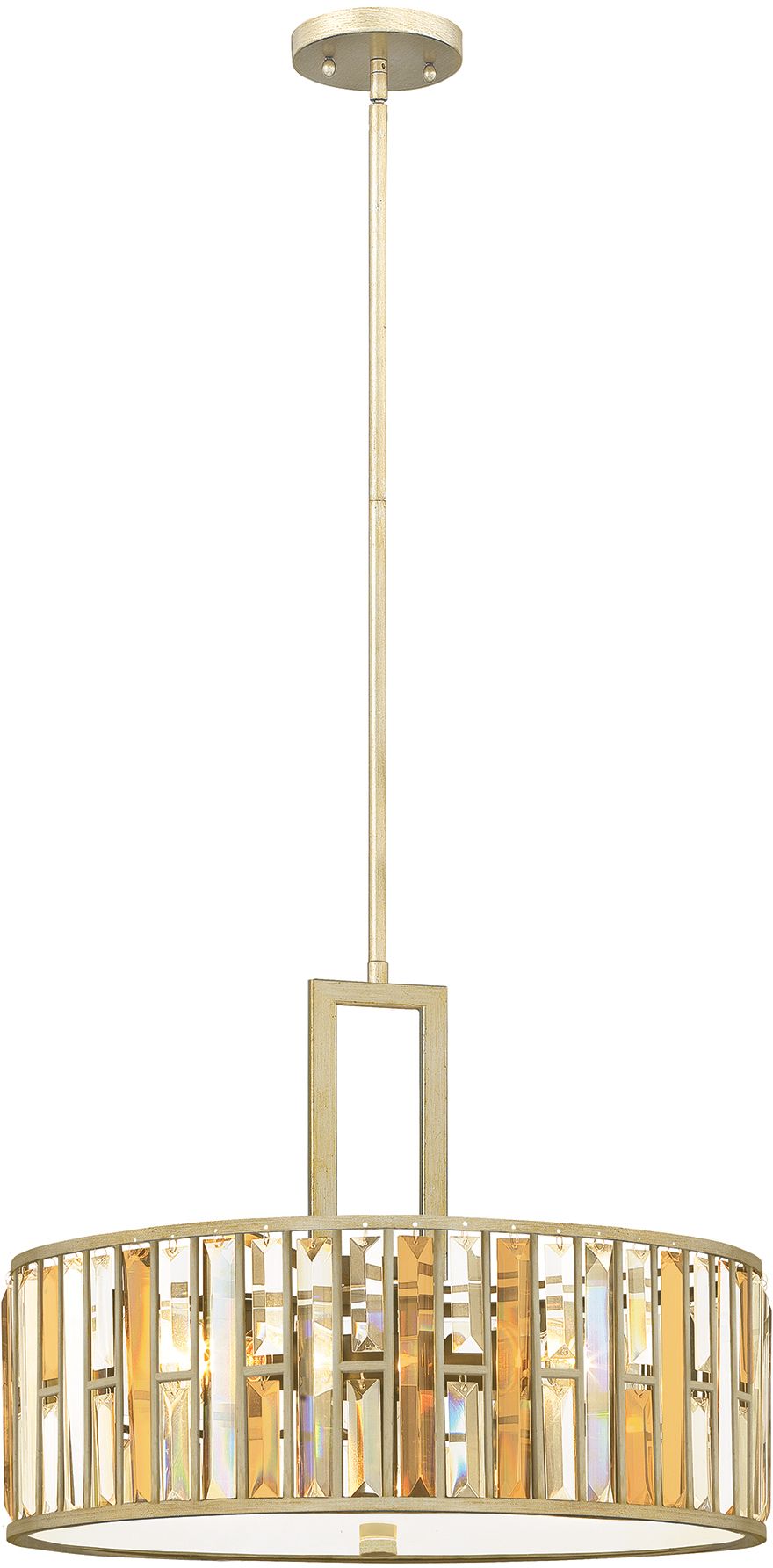 Elstead Lighting Gemma lampada sospesa 3x60 W argento HK-GEMMA-P-C-SL