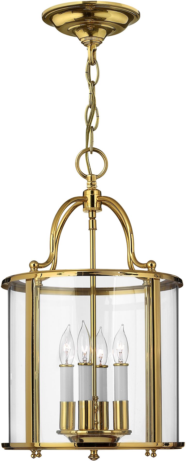 Elstead Lighting Gentry lampada sospesa 4x60 W ottone HK-GENTRY-P-M-PB