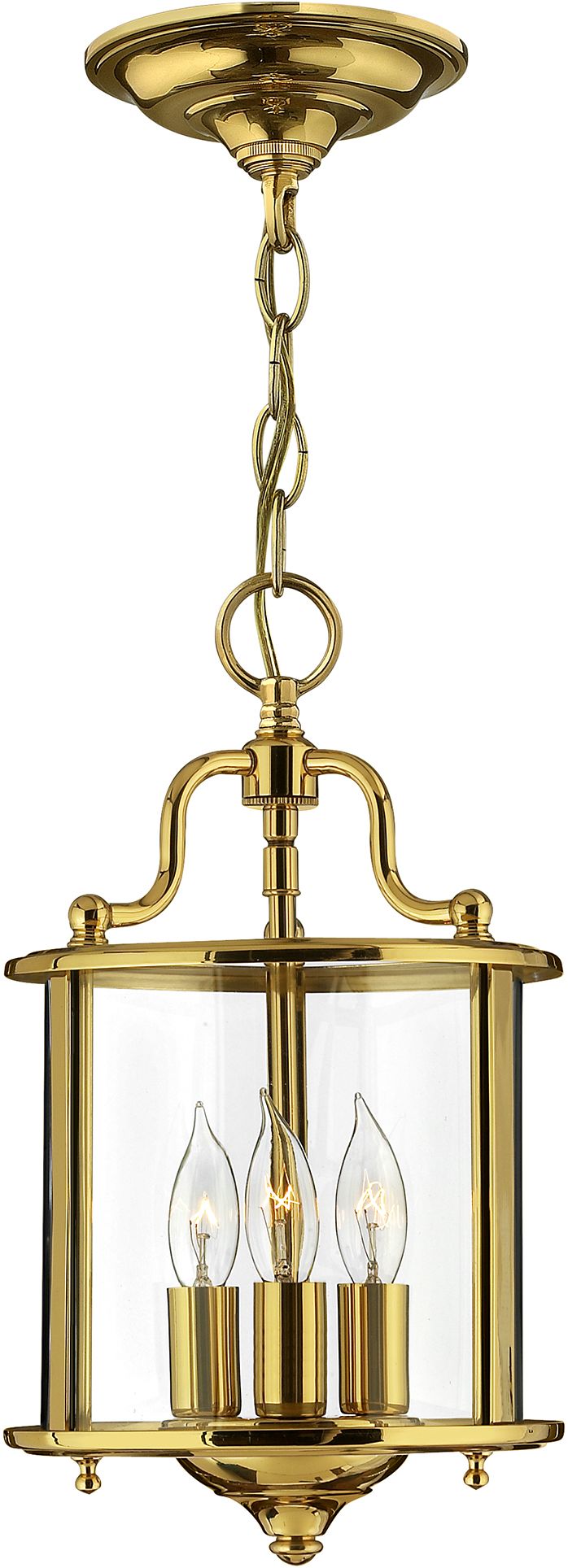 Elstead Lighting Gentry lampada sospesa 3x60 W ottone HK-GENTRY-P-S-PB