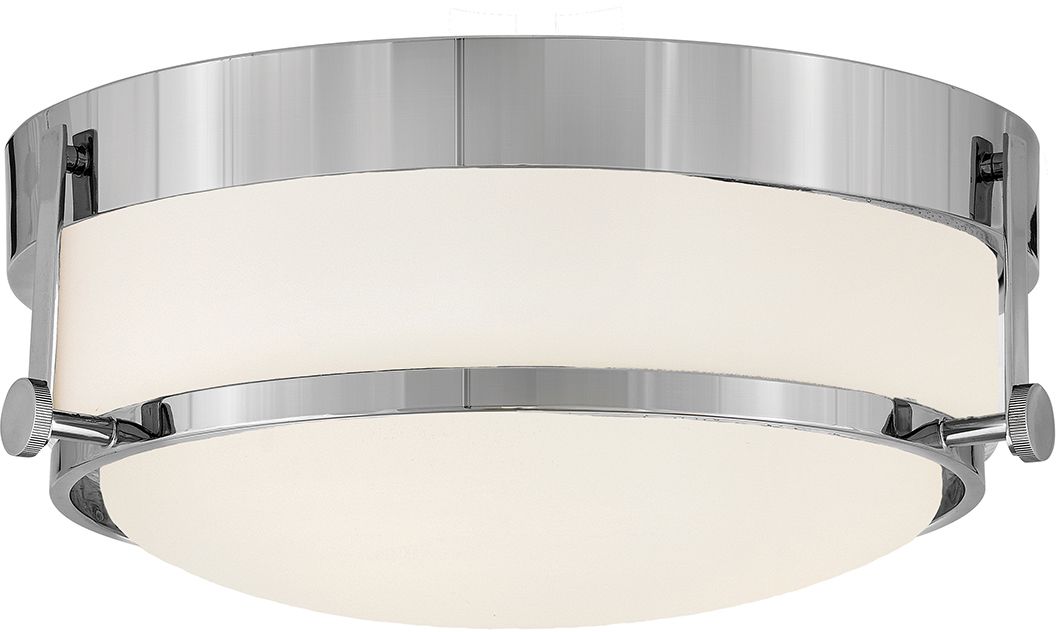 Elstead Lighting Harper plafoniera 3x60 W bianco-cromo HK-HARPER-F-CM