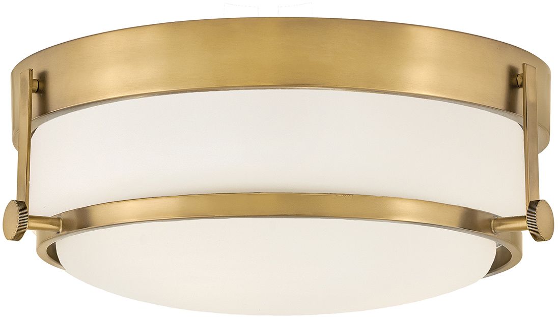 Elstead Lighting Harper plafoniera 3x60 W bianco-ottone HK-HARPER-F-HB