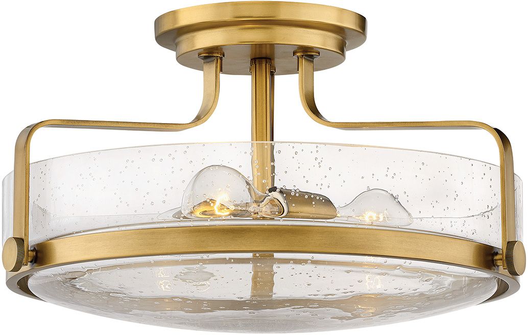 Elstead Lighting Harper lampada da soffitto 3x60 W ottone-trasparente HK-HARPER-SFM-HB-CS